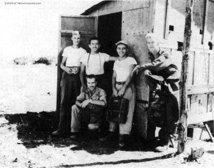 Picture of the Projection Room at the base theate on Ie Shima in WW2