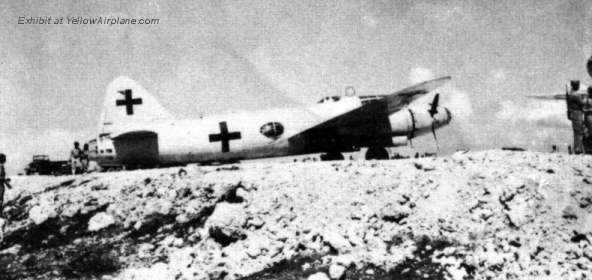 Japanese Betty Bomber on the Runway on Iejima, Ie Shima, WWII