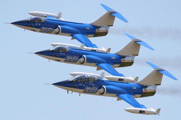 F-104 Starfighters in Formation