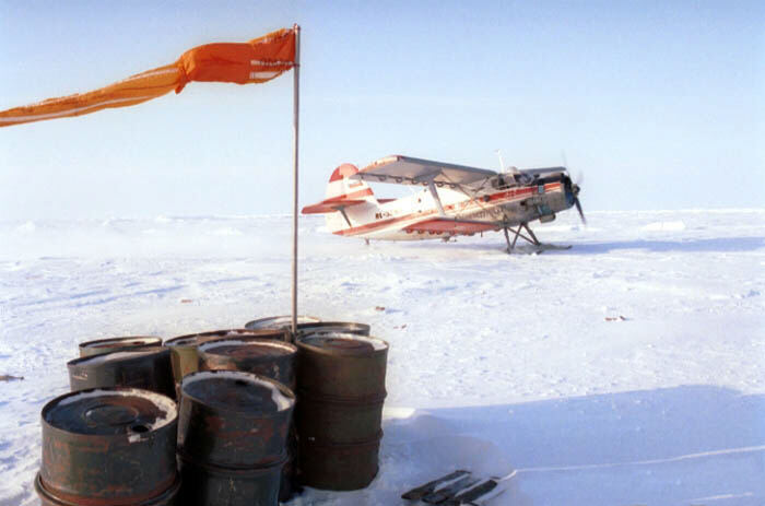 The An-2 Biplane on the North Pole