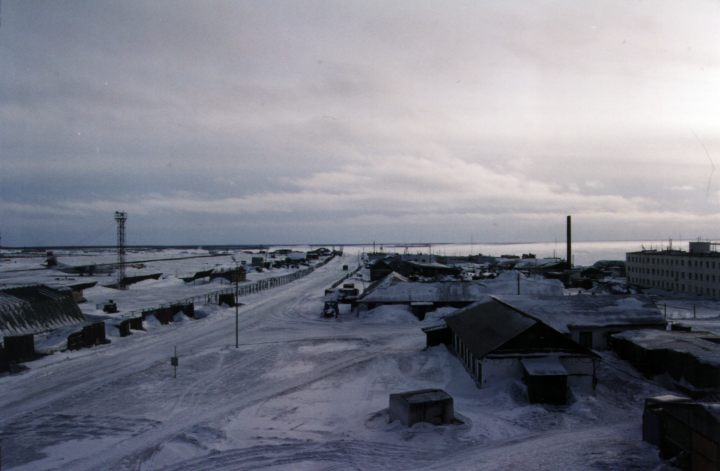 In the distance you can see the smooth white clouds near the horizon