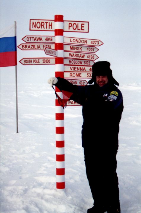 The first panties to be photographed on the North Pole