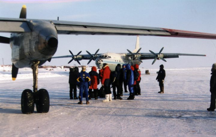 Our Ski Team is loaded and we're unloaded at Sredney Island