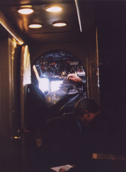 Looking at the Cockpit of the Antonov 26 as we are heading for the North Pole