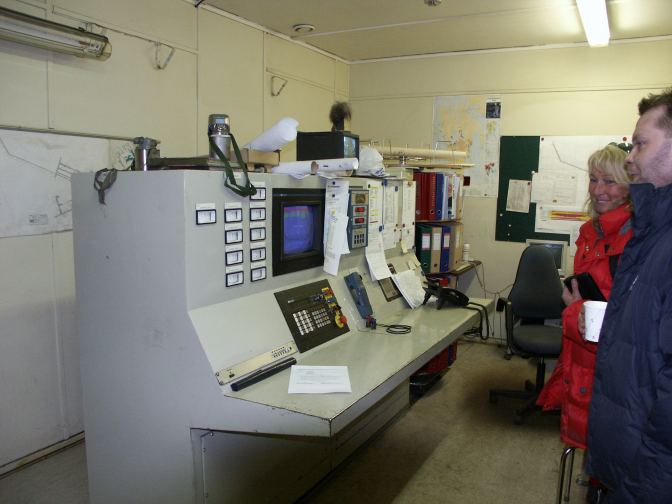 Control Room of the Coal Mining Operation of Longyearbyen Norway.