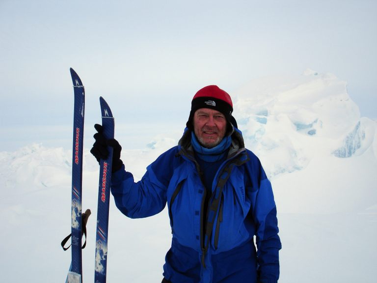 Picture of cross country skis used on the North Pole expedition.