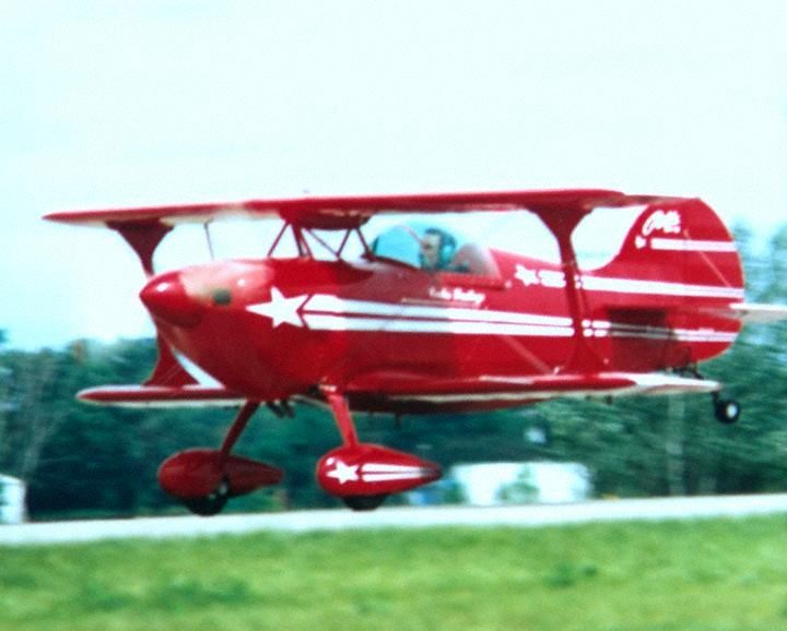 A takeoff at the Salem Aerobatic Competition, carlos and his pitts plane