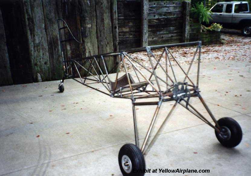 A picture of a Pitts Aircraft Un-painted Fuselage.