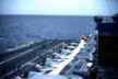 military airplanes, s3 vikings on the deck of the uss kitty hawk aircraft carrier