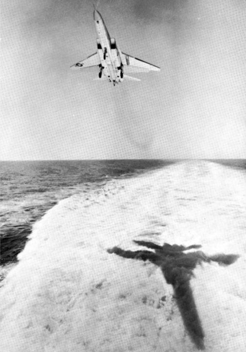 Ships shown here are in the gulf of tonkin, on yankee station, 1965