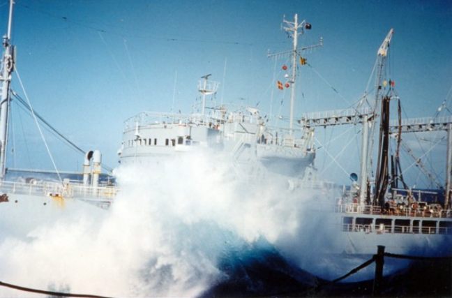 Ships shown here are in the gulf of tonkin, on yankee station, 1965