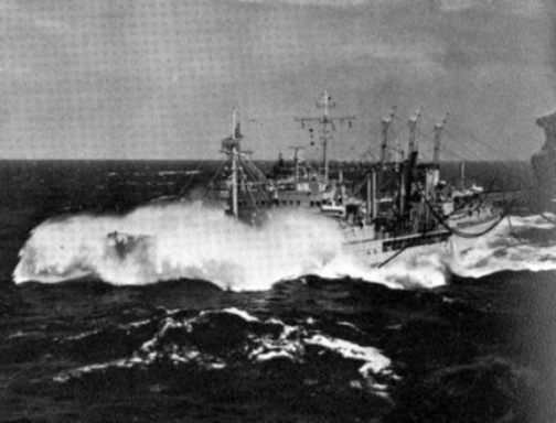 Ships shown here are in the gulf of tonkin, on yankee station, 1965