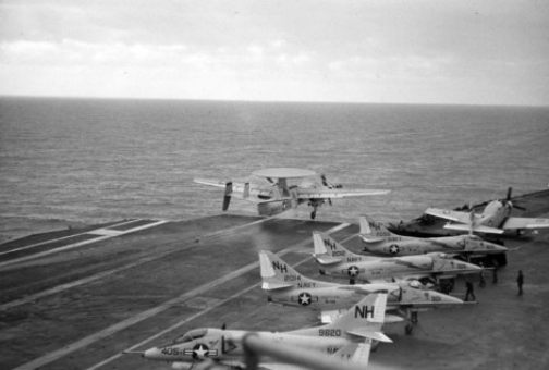 Ships shown here are in the gulf of tonkin, on yankee station, 1965