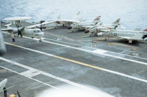 Ships shown here are in the gulf of tonkin, on yankee station, 1965