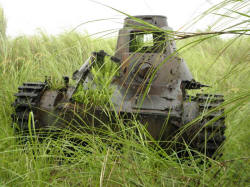 WW2 Japanese tank on the island of Guam