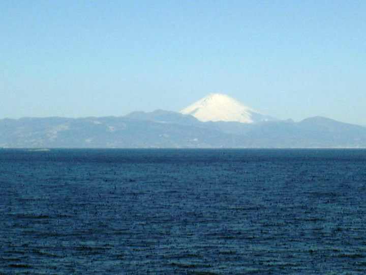 mt fuji as seen from the kitty hawk